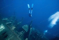 WaterWay Capt. Nemo Deep Blue Power Fins -Dive Pro Deals blue fins 0991 1