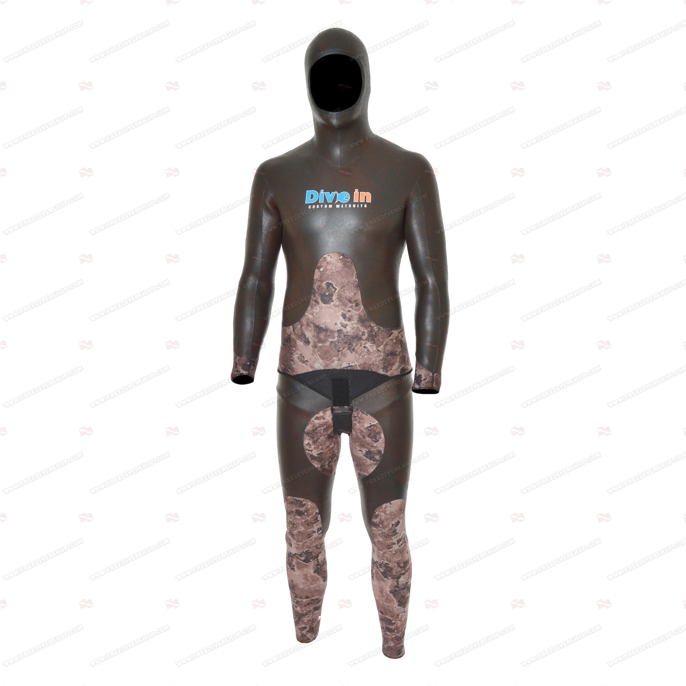 Divein Combo Brown Camouflage - Tailor Made Wetsuit 3 Divein Combo Brown Camouflage - Tailor Made Wetsuit