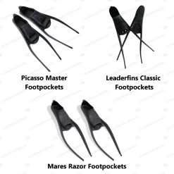 Iceberg Pure Carbon Freediving Fins -Dive Pro Deals ib fp types