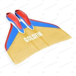 GoldFin Fish Tail Freediving Hyper Monofin 14 GoldFin Fish Tail Freediving Hyper Monofin -Dive Pro Deals src hyper hm bl rd 01 m2 1
