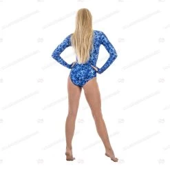 SlipIns Blue Feather Sun Protective Swimsuit -Dive Pro Deals swim bfd 04